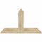 Ekena Millwork Portland Rough Sawn Timber Gable Bracket, Douglas Fir, 48"W x 28"H x 2"D x 6"F, 14/12 Pitch GBW048X28X0206POR00RDF - alternate 1